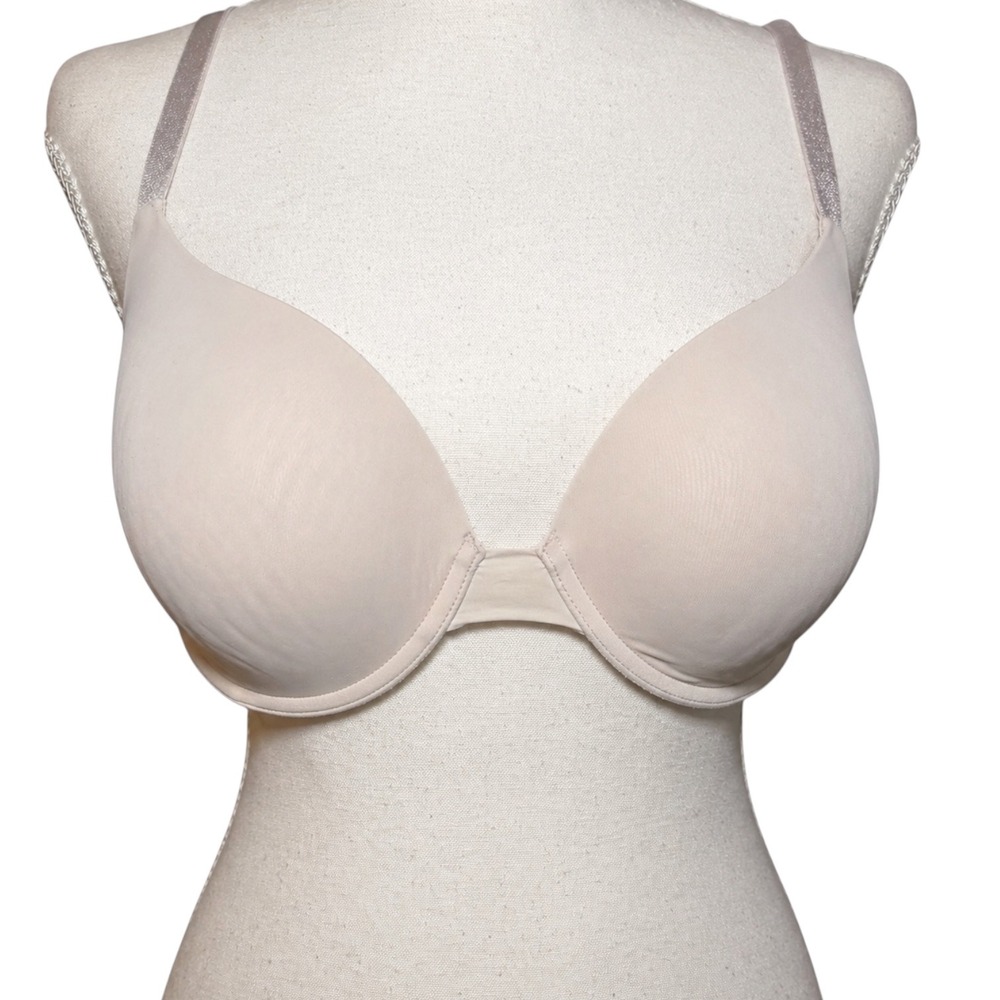 Victoria's Secret‎ T Shirt Bra Beige 36C Lightly Lined Demi 365825-KJE Nude
